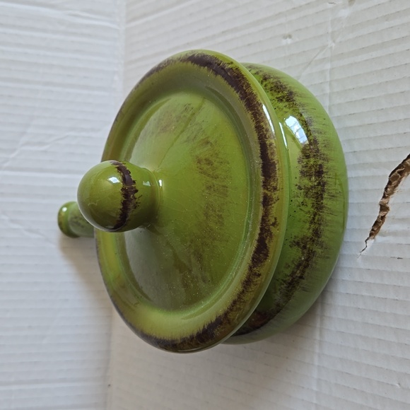 Fabrique EN Italie De Silva Made in Italy Stoneware Soup Bowl with Handle Green - Picture 5 of 11